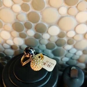 Sterling Silver Gold Plated Ring size 7.5